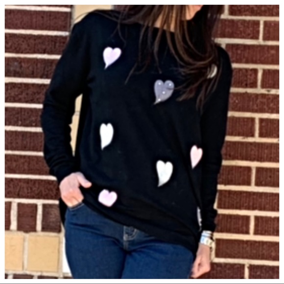 ✨LAST ONE ✨PARIS white Heart sweater - Picture 4 of 8